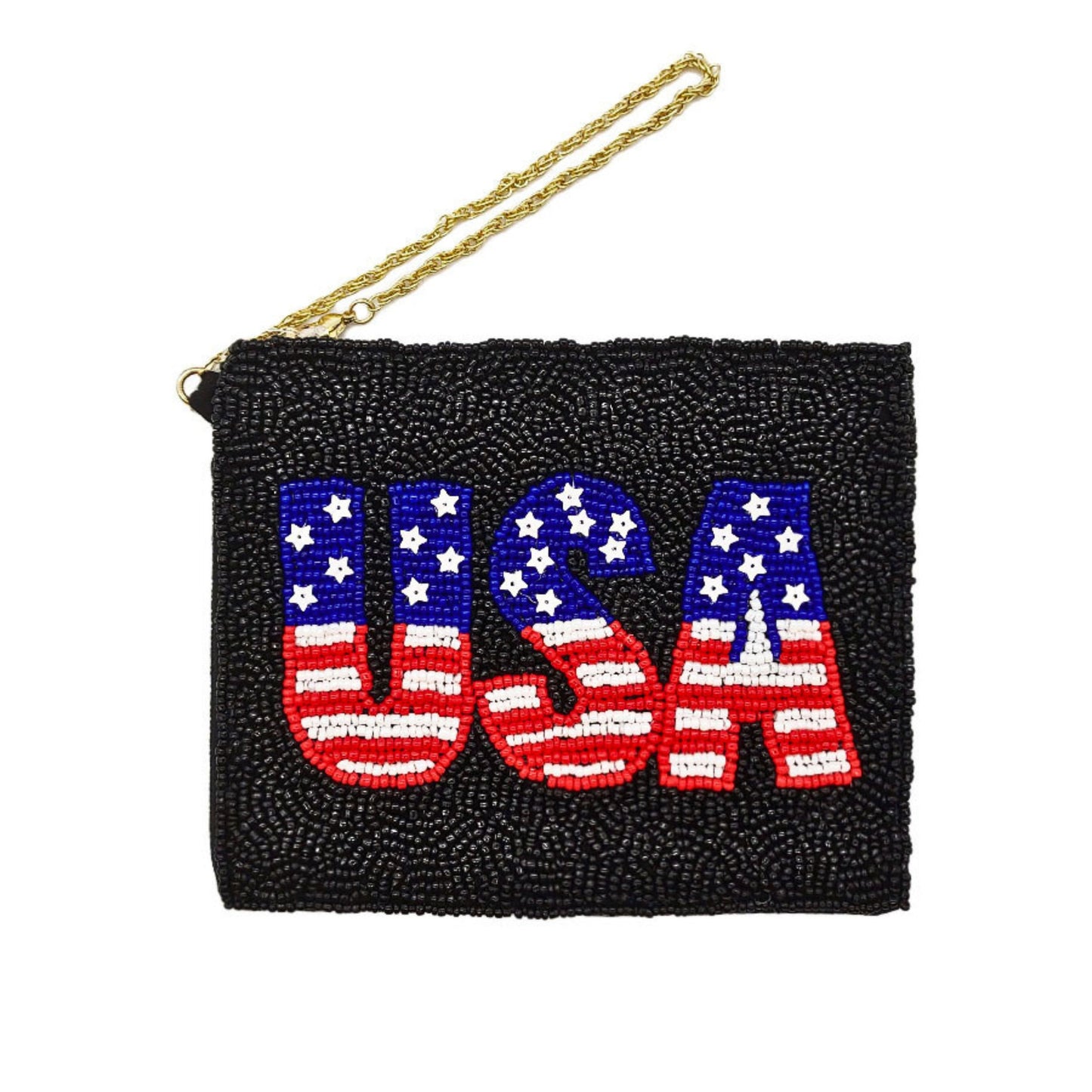 Patriotic USA American Pride Beaded Coin Pouches