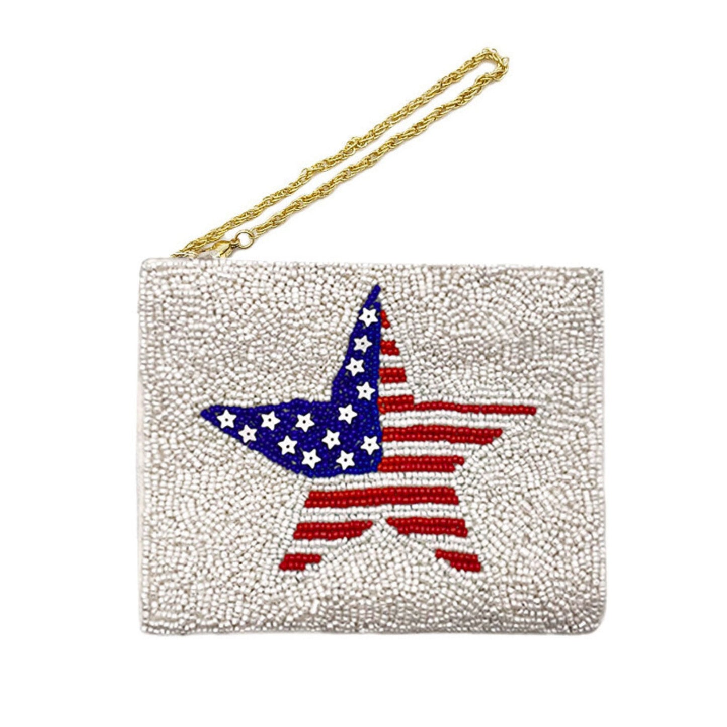 Patriotic USA American Pride Beaded Coin Pouches
