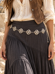 Metal Medallion Link Boho Style Belt