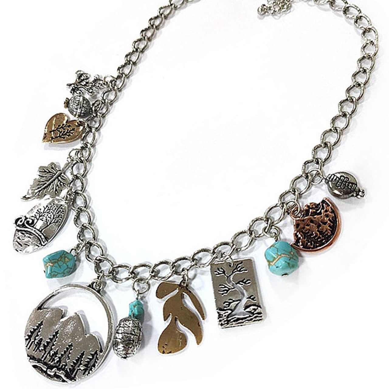 Walk In The Woods Charm Necklace