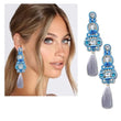Carolina Surf French Soutache Statement Earrings