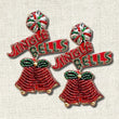Bells Are Jingling Christmas Seed Beaded Earrings
