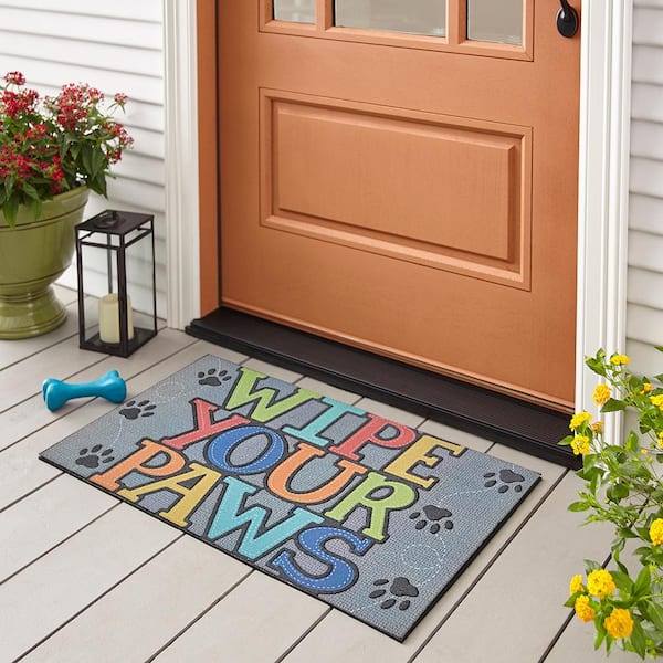 Wipe Your Paws Pets Theme Doormat