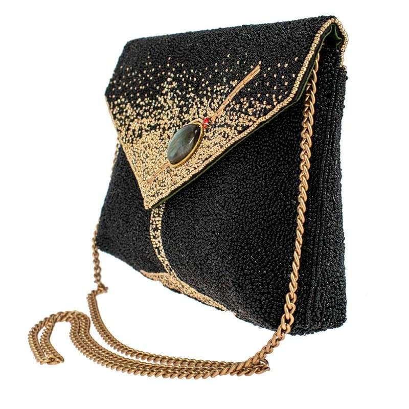 Bolso de Noche Piña Adornado con Pedrería de Cristal Austriaco