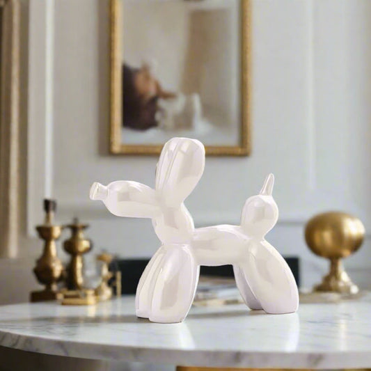 Ceramic Balloon Dog Tabletop Home Decor
