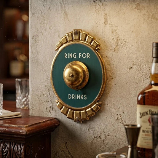 Ring For Drinks Wall Bell Decor