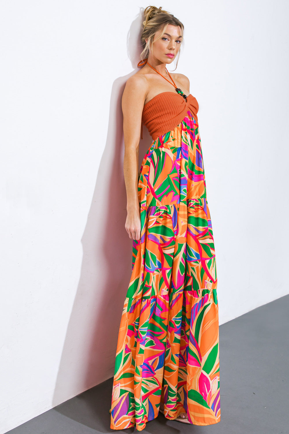 VESTIDO MIDI COMBINADO INTO THE THICK OF IT