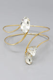 Ella Gold Crystal Arm Cuff Bracelet