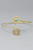 Orbit The Sun Gold Arm Cuff Bracelet