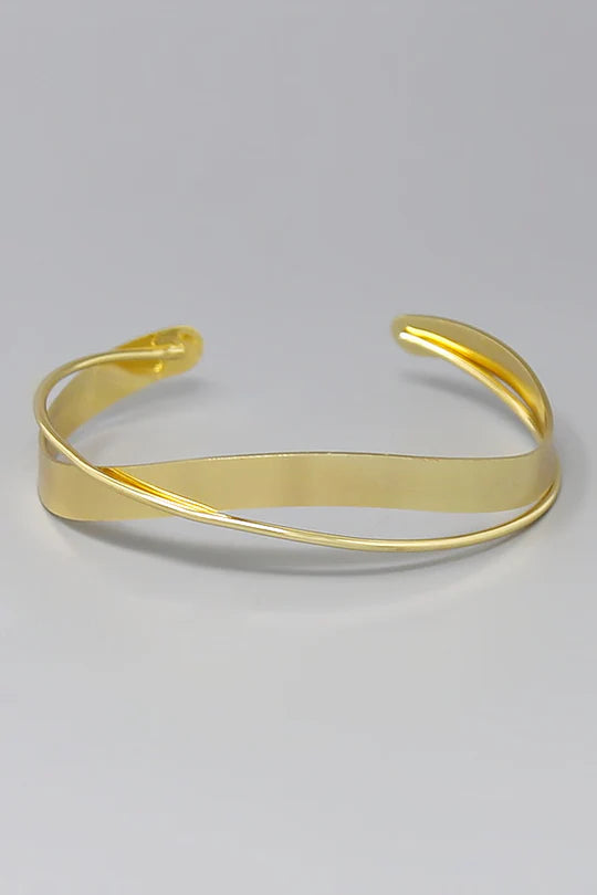 Swirls of Gold Arm Cuff Bracelet