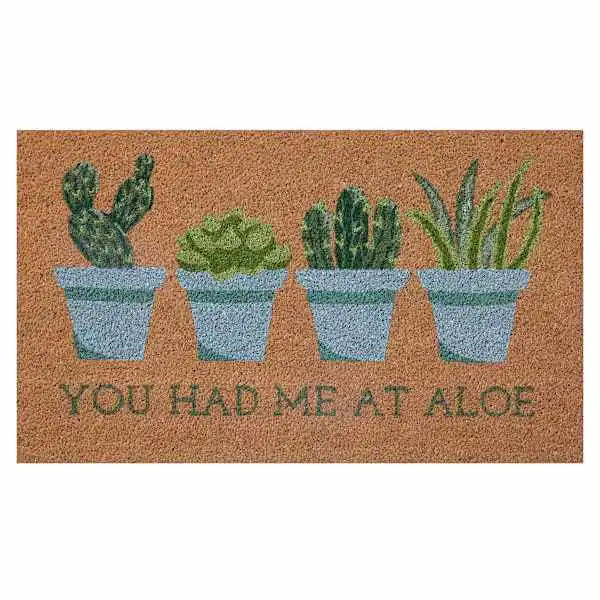 Gardeners Had Me At Aloe Doormat