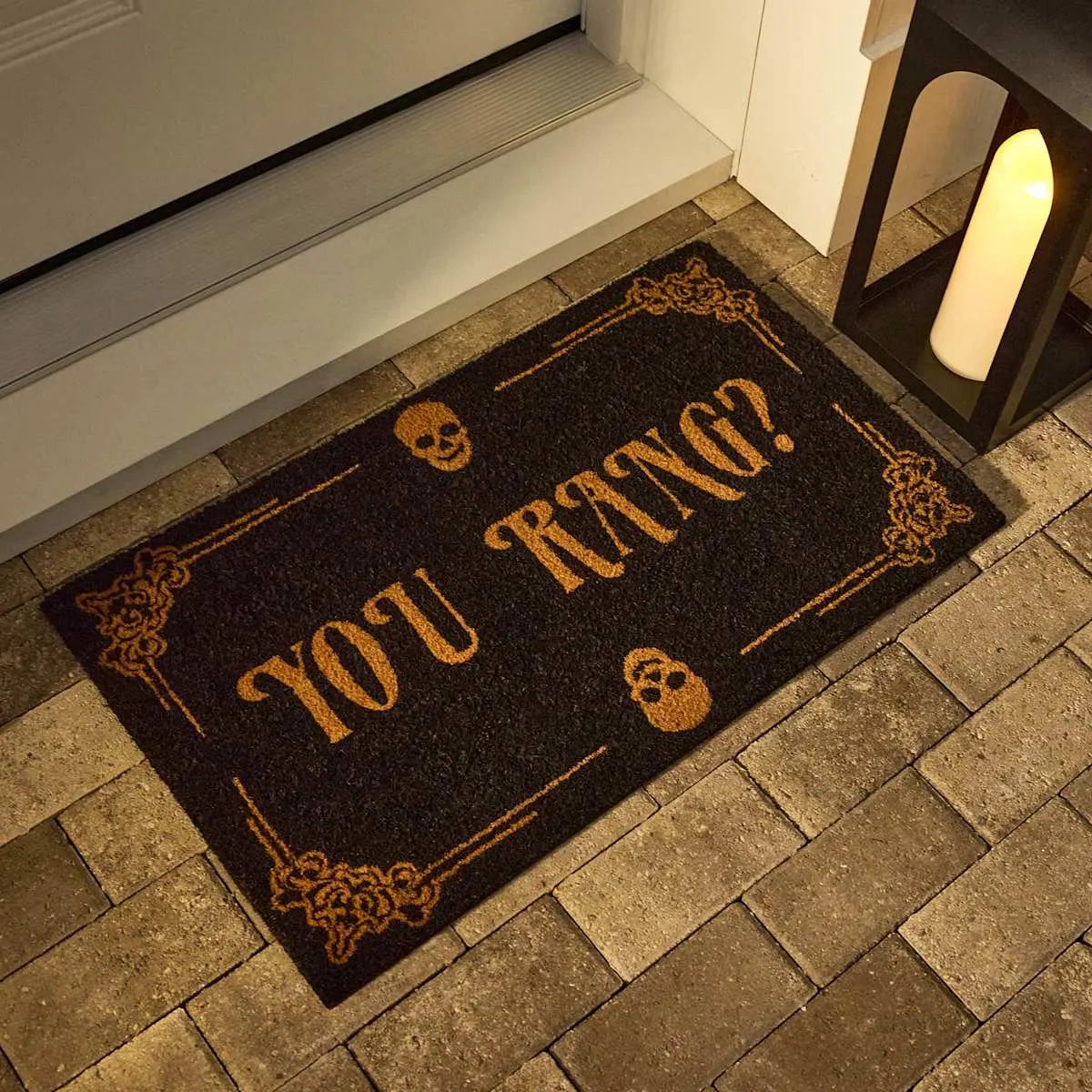 You Rang Haunted Mansion Halloween Coir Doormat