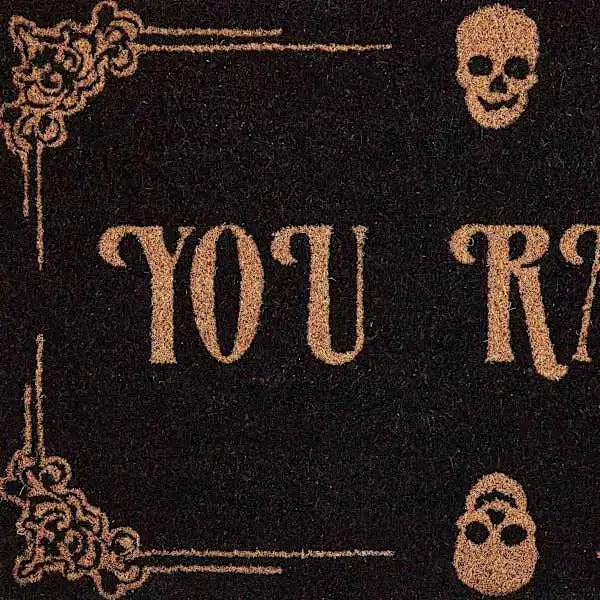 You Rang Haunted Mansion Halloween Coir Doormat
